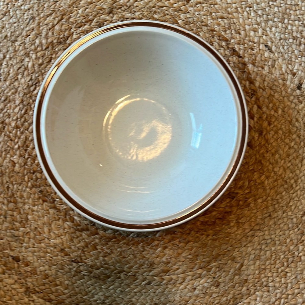 Japanese stoneware bowl ~ vintage minimalist beauty